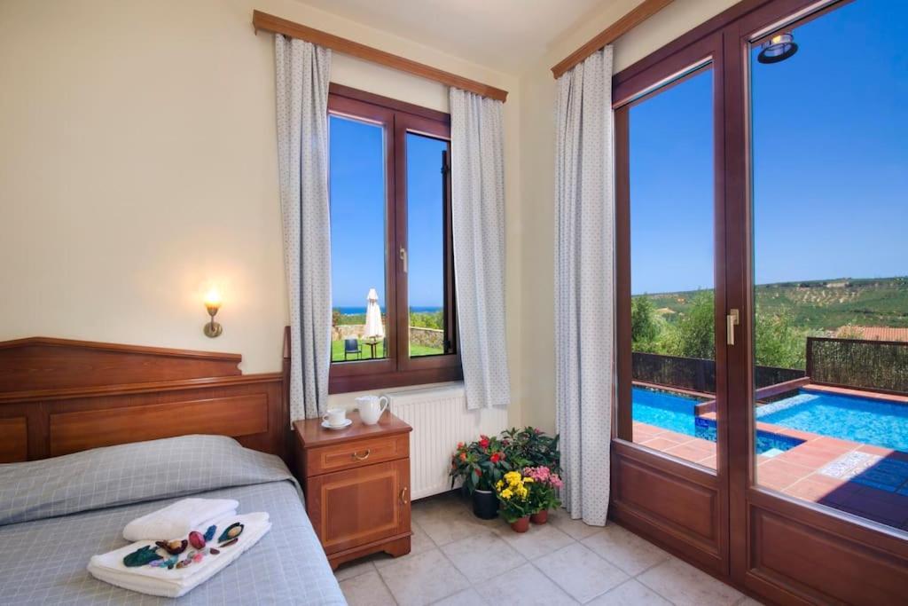 Villa Katerina With Eco Heated Pool Spiliá Eksteriør bilde